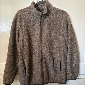 Uniqlo Men's Tan/Brown Fleece Jacket